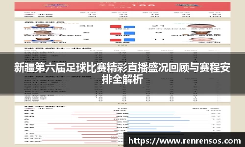 新疆第六届足球比赛精彩直播盛况回顾与赛程安排全解析